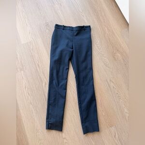 Zara Navy Skinny Trousers Pants with Slit